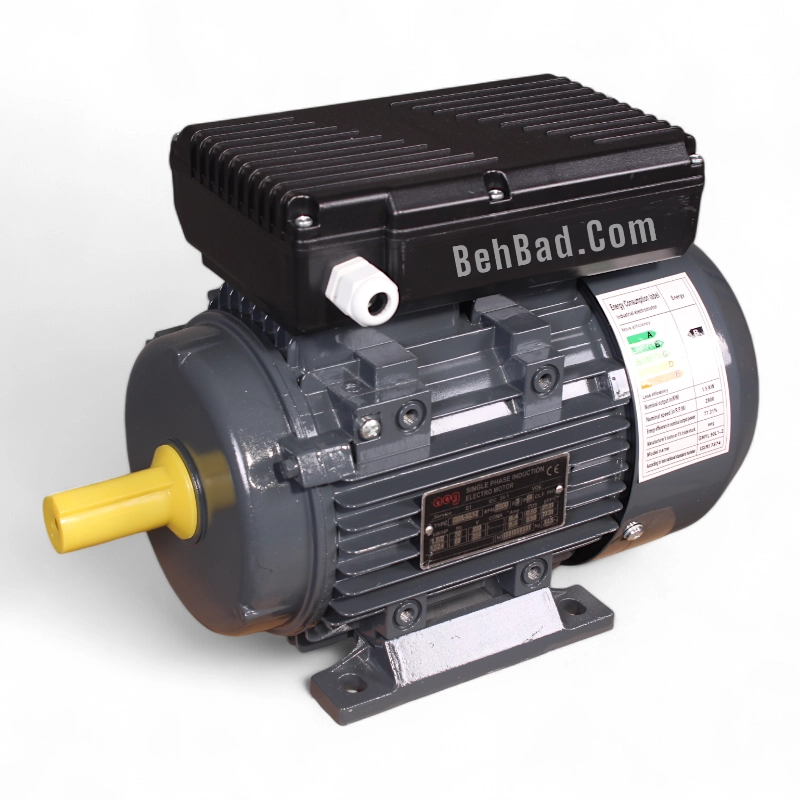 الکتروموتور 1.5 کیلووات (2 اسب) تکفاز گوانگلو چین